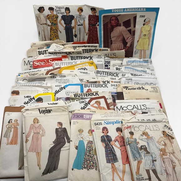 Vogue Other - Vtg Vogue McCall Butterick Simplicity Sewing Patterns 52 Lot Womens 70's 80's